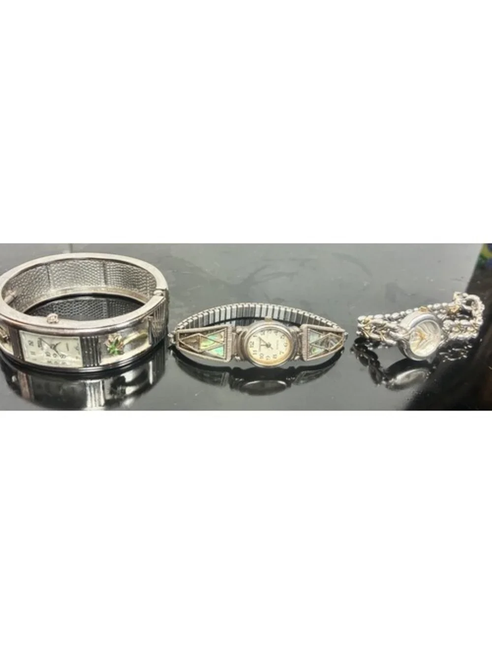 Women’s Watch Lot Of 3 Set Fashion Luxury Dress Style Working New Batteries